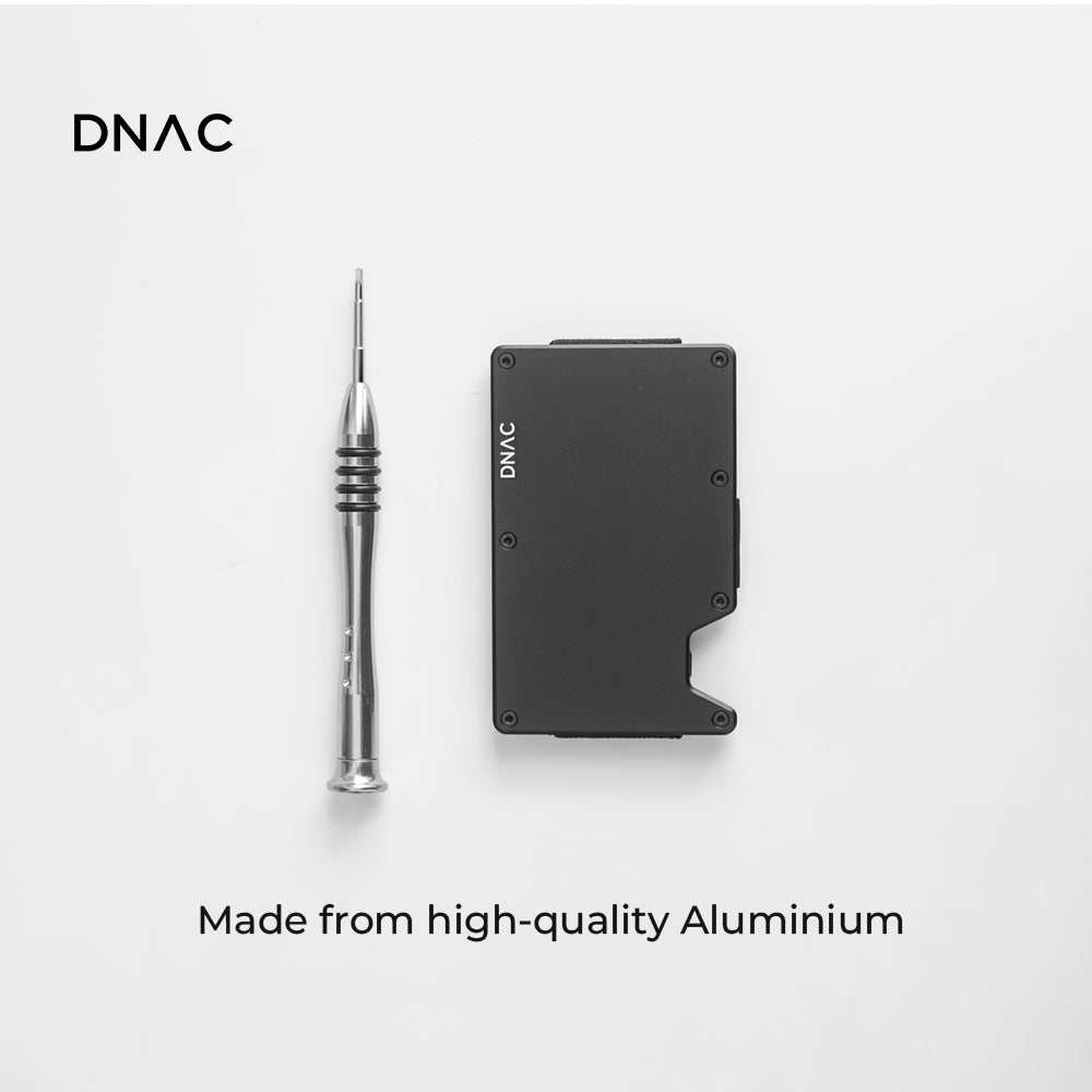 DNAC Metal Wallet Card Holder RFID Dompet Kartu Minimalis Money Clip