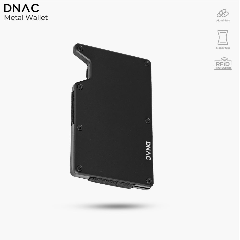 DNAC Metal Wallet Card Holder RFID Dompet Kartu Minimalis Money Clip