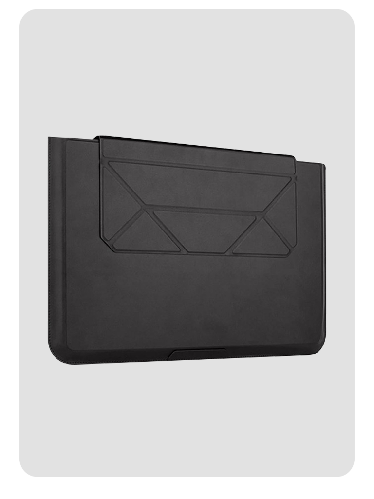 DNAC Carry Sleeve Tas Laptop Case 16 Inch with Magnetic Stand MacBook - Black