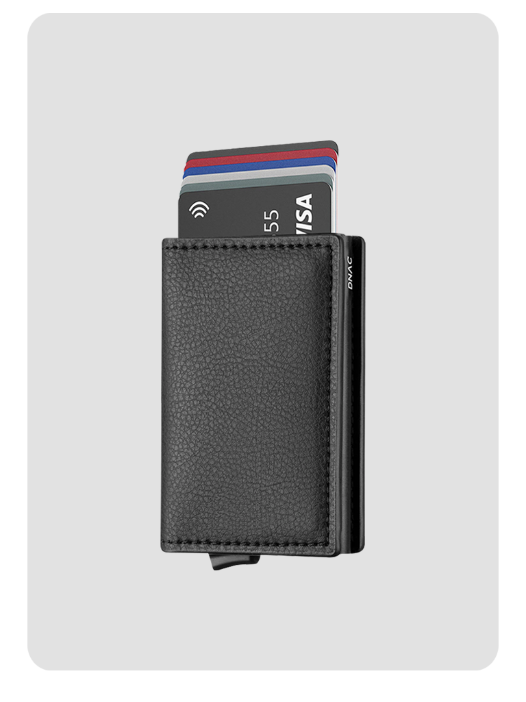 DNAC Slim Wallet Card Holder RFID Dompet Kartu Minimalis Pria - Black