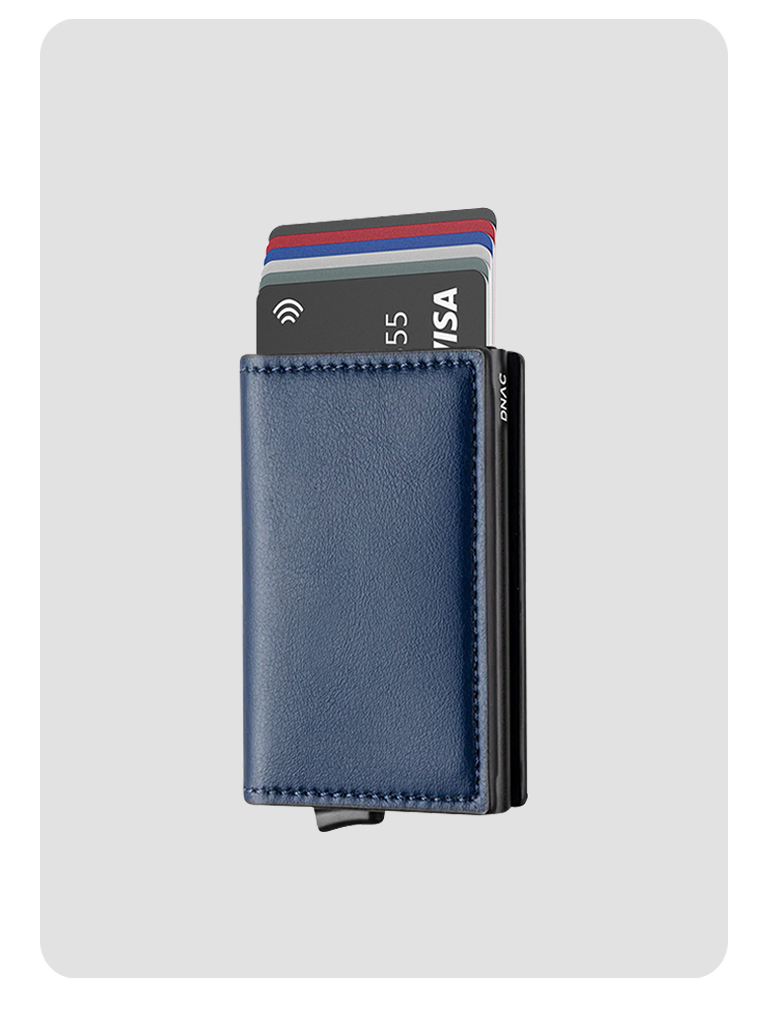 DNAC Slim Wallet Card Holder RFID Dompet Kartu Minimalis - Navy