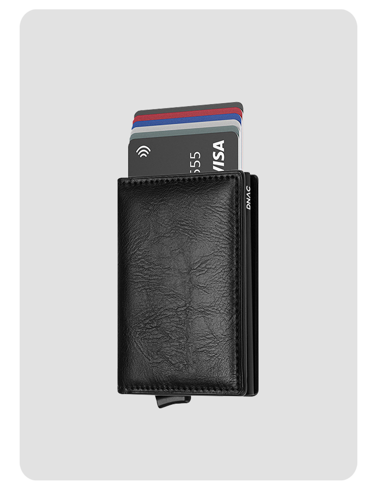 DNAC Slim Wallet Card Holder RFID Dompet Kartu Minimalis - Vintage Black