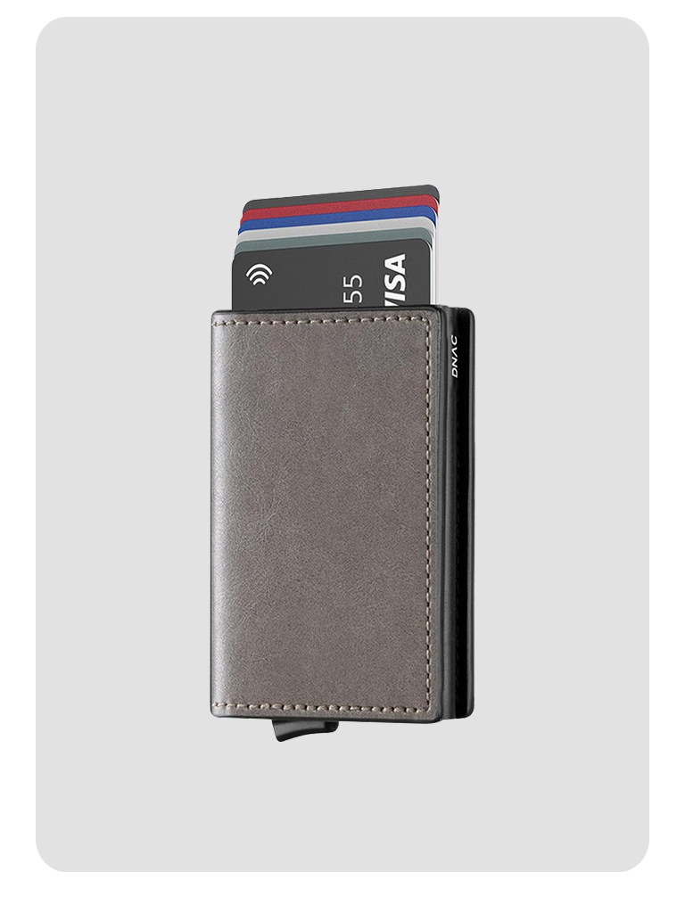 DNAC Slim Wallet Card Holder RFID Dompet Kartu Minimalis - Grey