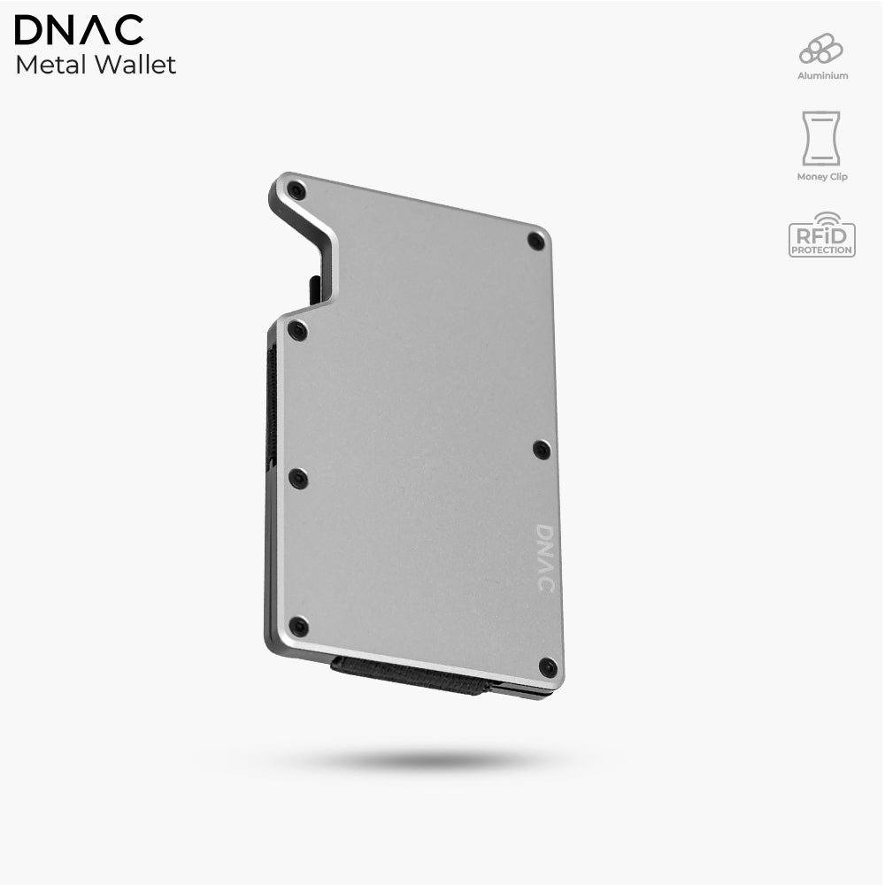 DNAC Metal Wallet Card Holder RFID Dompet Kartu Minimalis Money Clip