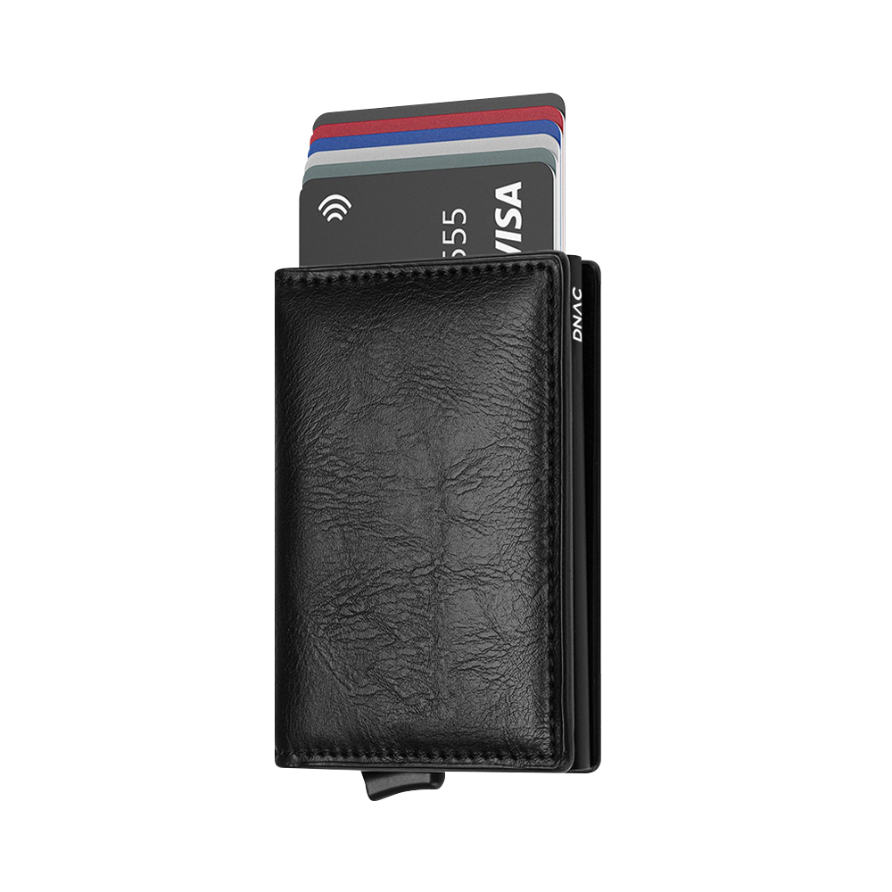 DNAC Slim Wallet Card Holder RFID Dompet Kartu Minimalis - Vintage Black